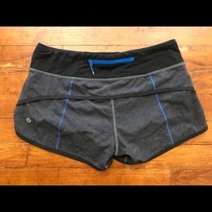 Lululemon speed shorts